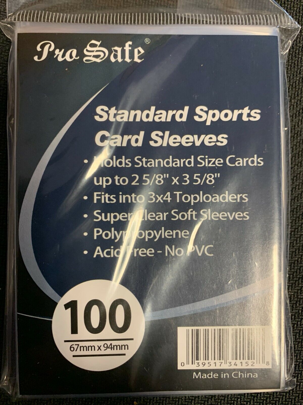 ProSafe Transparent Card Sleeves (100 pack)